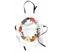 Friendly Faces Circle Apron