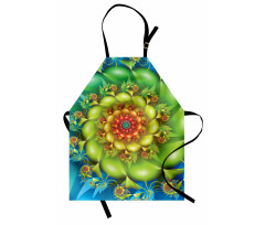Colorful Floral Spiral Apron