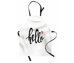 Message with Heart Apron