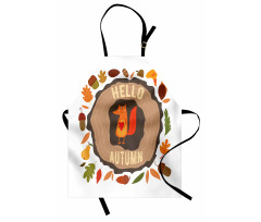 Autumn Theme Vintage Fox Apron