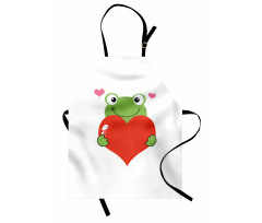 Funny Cartoon Frog Apron