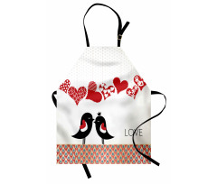 Teardrop Pattern Halftone Apron