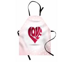 Heart Background Ornate Apron