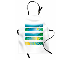 Banner Stripes Exotic Apron