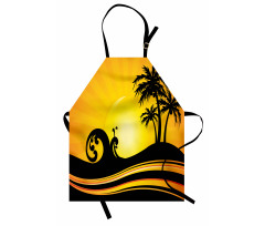 Holiday Waves and Trees Apron