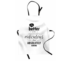 Lettering Pattern Apron