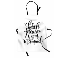 Cool Font Mermaid Theme Apron