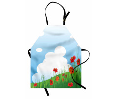 Idyllic Grassy Landscape Apron