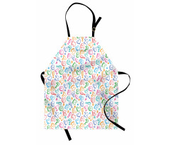 Colored Letters Apron