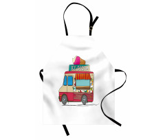 Ice Cream Cartoon Style Apron