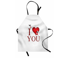 Sheep and Red Heart Apron