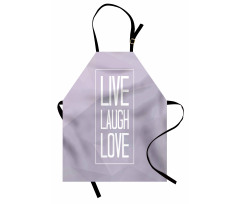 Greyscale Words Apron