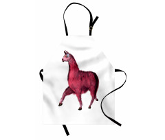 Pink Abstract Animal Apron