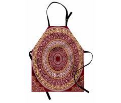 Meander and Flowers Apron