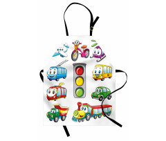 Cheerful Transportation Apron