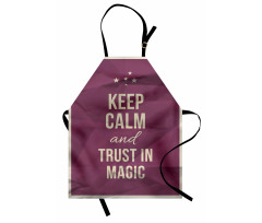 Trust in Magic Purple Apron