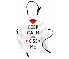 Kiss Me Red Hearts Apron