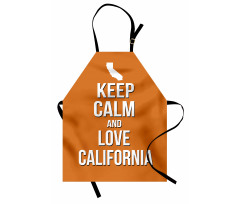 Love California Map Apron