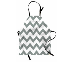 Geometrical Zigzag Stripes Apron