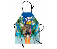 Puppy Tropic Island Apron