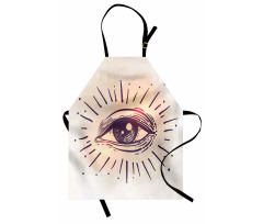 Gaze of an Elderly Man Art Apron