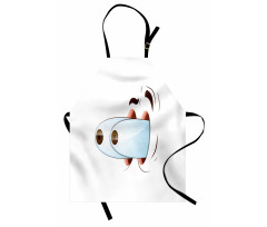 Goofy Surprised Character Apron