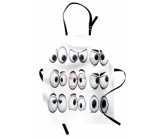 Cartoon Expression Eyes Apron