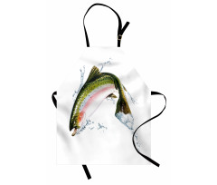 Salmon Photorealistic Art Apron