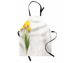 Tulips on Rustic Board Apron