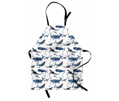 Orcas and Blue Whales Apron