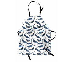 Aquerelle Ocean Whales Apron