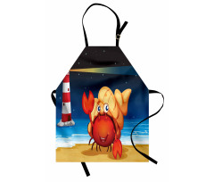 Marine Life Lighthouse Apron