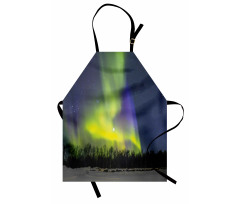 Aurora Borealis Forest Apron