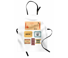 Retro Tickets Apron