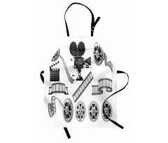 Greyscale Reel Apron