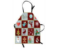 Xmas Tree Reindeers Apron