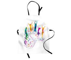 Dancing People Music Apron