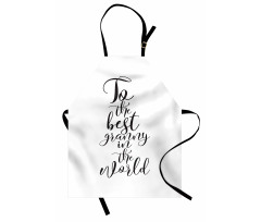 Hand Lettering Words Apron