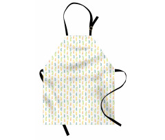 Watercolor Foliage Motif Apron