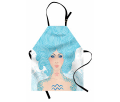 Blue Woman Apron