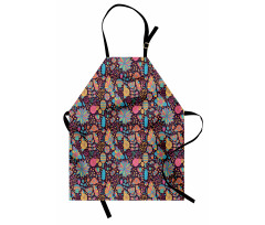 Doodle Scattered Dots Apron