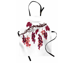 Vine Colorful Grapes Apron