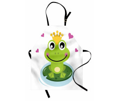 Cartoon Frog Prince Apron