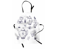 Teapots and Cups Apron
