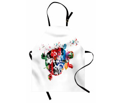 Abstract Turtle Notes Apron