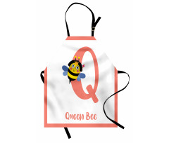 Cartoon Animal Letter Q Apron