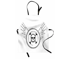 Grungy Stamp with Wings Apron
