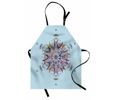 Doodle Motif Apron