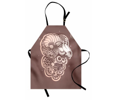 Ram Portrait Stars Apron