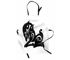 Monochrome Goat Apron